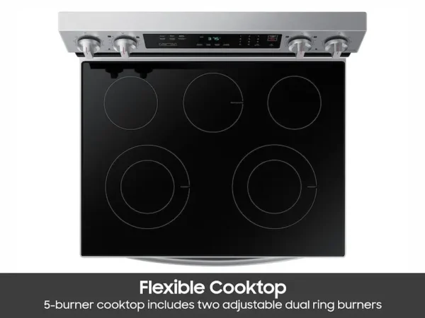 Samsung 6.3 Cu. Ft. Smart Freestanding Electric Range NE63A6311SS