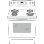 GE 30″ Freestanding Electric Range JB256DMBB