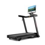 Yesoul T1M Plus Smart Folding Treadmill with 21.5 inch Touchscreen, Brushless Quiet Motor, 3-Level Incline, 9 Mph, App Sync & Space-Saving Design for