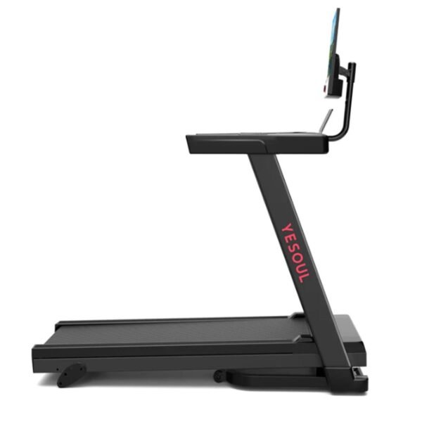 Yesoul T1M Plus Smart Folding Treadmill with 21.5 inch Touchscreen, Brushless Quiet Motor, 3-Level Incline, 9 Mph, App Sync & Space-Saving Design for