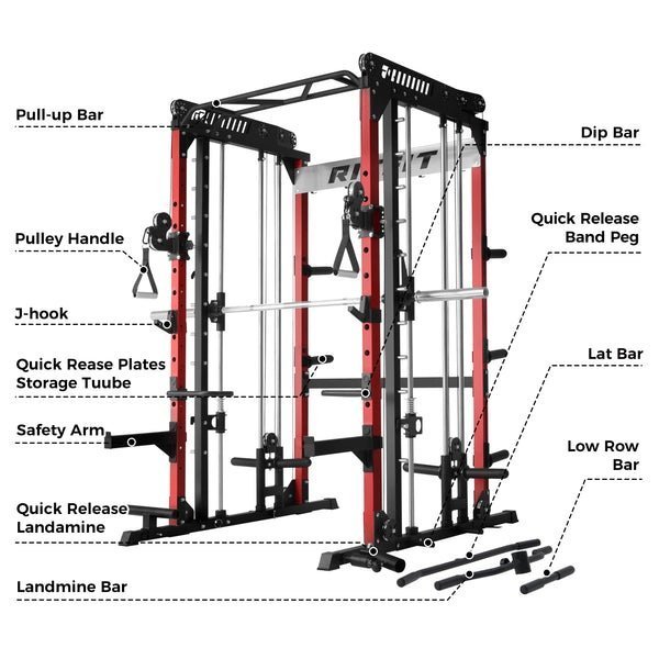 RitFit M1 Pro Smith Machine Home Gym Package