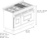 ZLINE 48″ Professional Dual Fuel Range