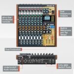 Tascam Model 12 All-in-One 12-track Digital Multitrack Mixing and Recording Studio, Mixer, USB Audio Interface and DAW Controller