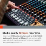 Tascam Model 12 All-in-One 12-track Digital Multitrack Mixing and Recording Studio, Mixer, USB Audio Interface and DAW Controller