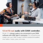Tascam Model 12 All-in-One 12-track Digital Multitrack Mixing and Recording Studio, Mixer, USB Audio Interface and DAW Controller