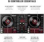 Numark Mixtrack Platinum FX Serato DJ Controller with Jog Wheel Displays, 4 Decks, Mixer, Effects Paddles and (Audio Interface)