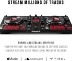 Numark Mixtrack Platinum FX Serato DJ Controller with Jog Wheel Displays, 4 Decks, Mixer, Effects Paddles and (Audio Interface)