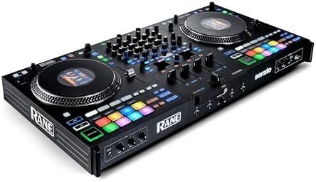 Rane PERFORMER 4-Channel Motorized DJ Controller, 7″ Platters with Displays, Precision Feel Faders, Stem Split, Advanced FX, Serato DJ Pro Included
