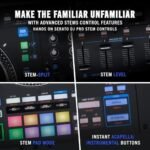 Rane PERFORMER 4-Channel Motorized DJ Controller, 7″ Platters with Displays, Precision Feel Faders, Stem Split, Advanced FX, Serato DJ Pro Included