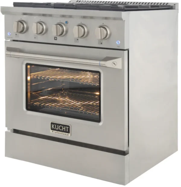 Kucht 30 Gas Range in Titanium