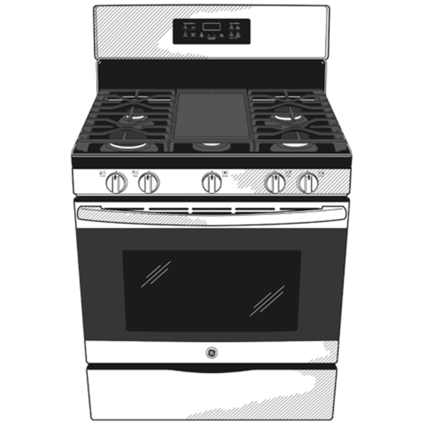 GE 30″ Freestanding Gas Range