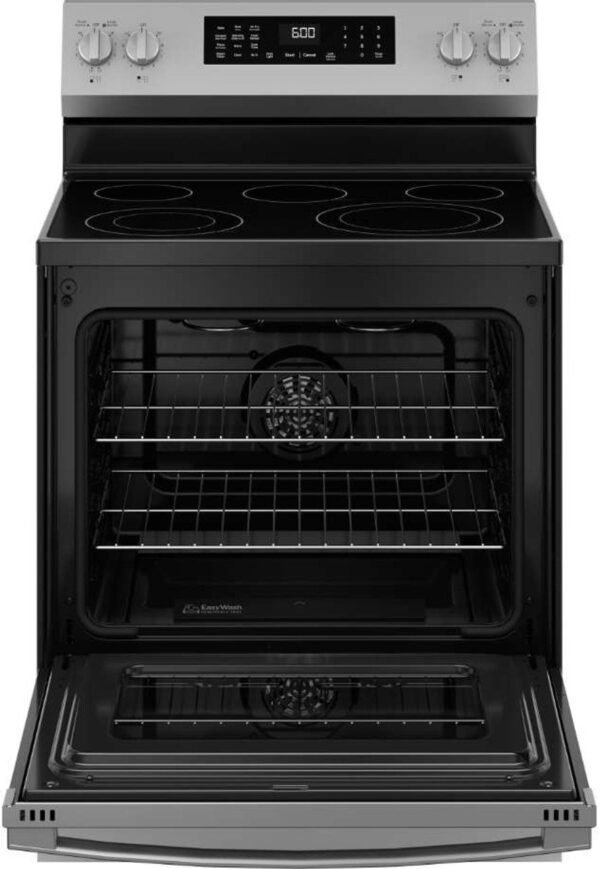 GE 30″ Freestanding Electric Convection Range GRF600AVSS