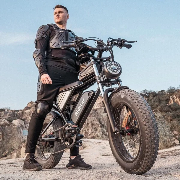 Ridstar Electric Bike for Adults 1500w 33mph,48v 20ah Electric Bicycle,20″ Fat Tire,7-Speed Mountain Bike Ul2849