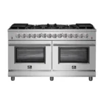 FORNO Massimo 60-Inch Freestanding Dual Fuel Range in Stainless Steel – FFSGS6125-60