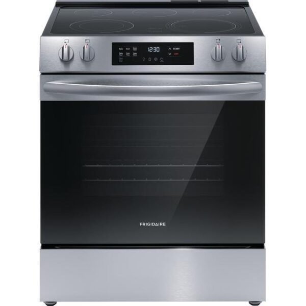 Frigidaire 30″ Front Control Electric Range FCFE3062AS