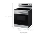 Samsung 6.3 Cu. Ft. Smart Freestanding Electric Range NE63A6311SS