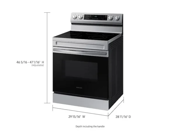 Samsung 6.3 Cu. Ft. Smart Freestanding Electric Range NE63A6311SS