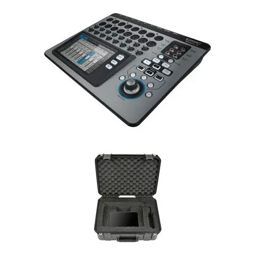 QSC TouchMix-16 Compact Digital Mixer with Watertight Road Case Kit